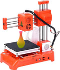 Mini DIY 3D Printers Desktop Kit,K7 3D Printer,Household Educational DIY Kit,with TF Card,with Larger Printing Size 100x100x100mm,for Beginners,Kids,Student Education Orange