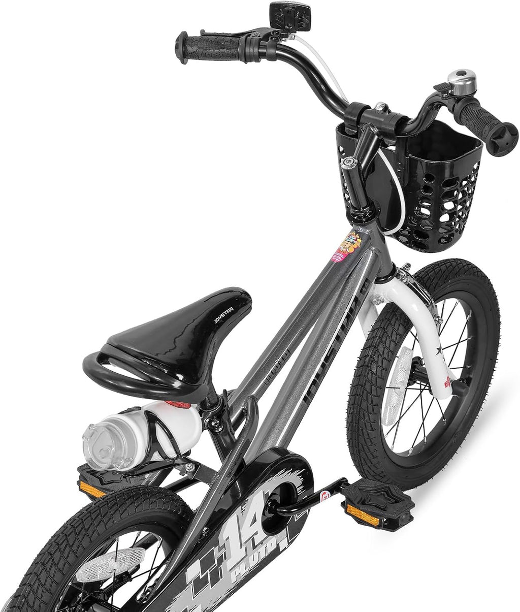 JOYSTAR Pluto 12 14 16 18 20 Inch Kids Bike with Light Up Training Wheels, Kids' Bicycle for Boys Girls Age 3-12 Years, Children Bikes, Multiple Colors