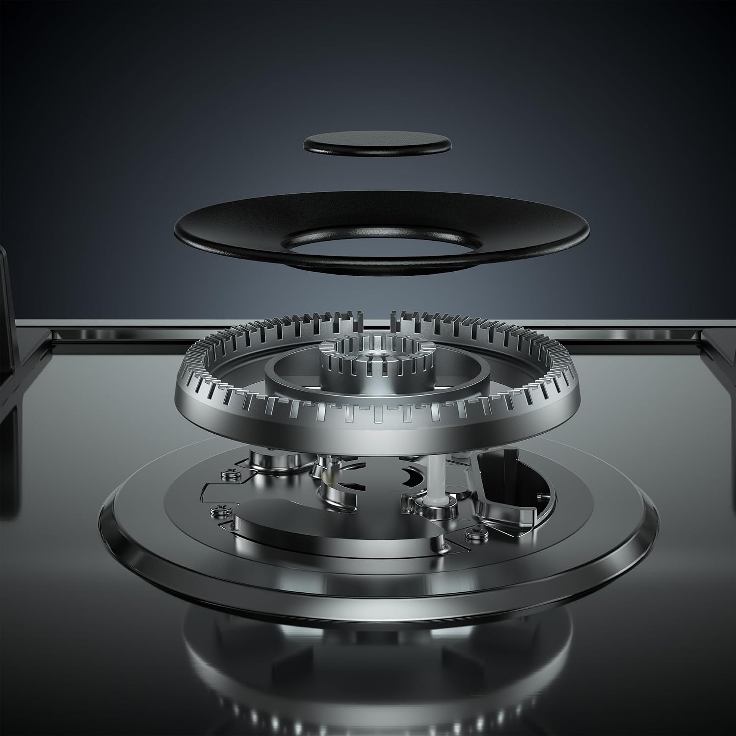 Empava 36 Inch Built-in Gas Cooktop with 5 Sealed SABAF Burners, Stainless Steel Surface, LPG/NG Convertible, Auto Electric Pulse Ignition, Flame Failure Protection