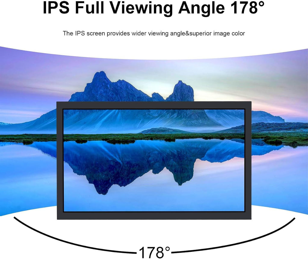 VSDISPLAY 21.5 Inch 1920x1080 IPS LCD Industrial Monitor 1000 Nits High Brightness Supports H/D/DVI/VGA Video Inputs,for Outdoor Display