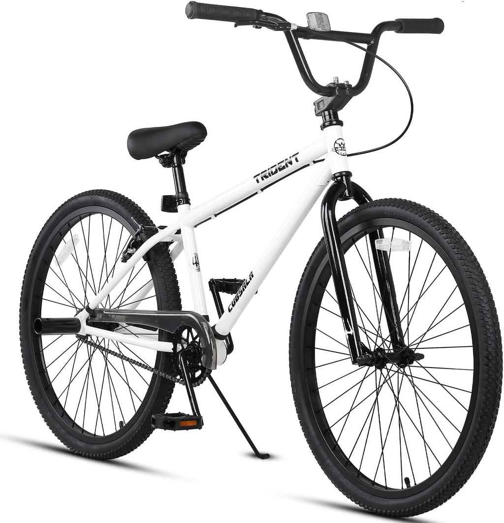 cubsala 20 24 26 Inch BMX Race Bike Trident Bicycles Beginner-Level to Advanced Riders with 2 Pegs, Multiple Colors