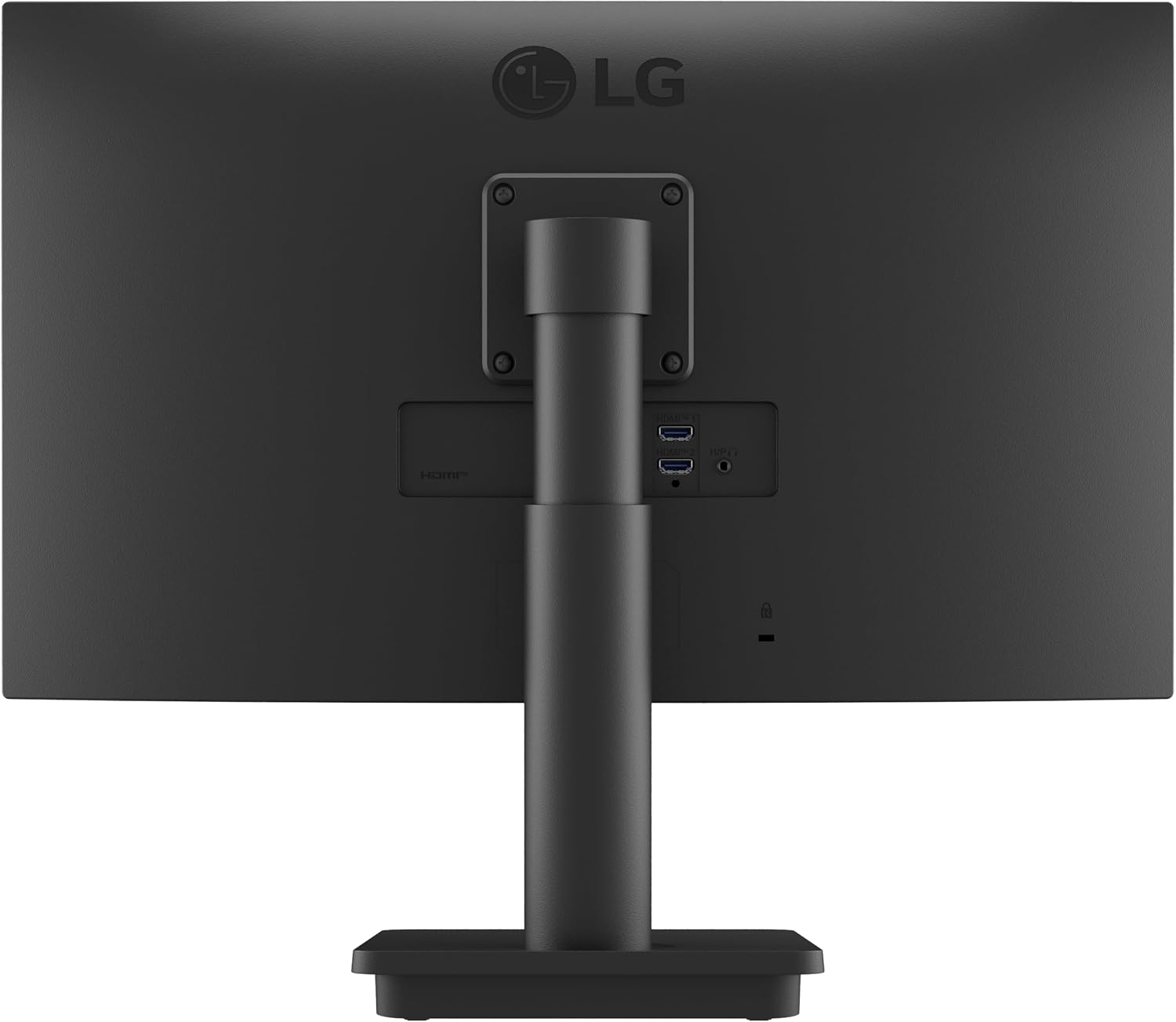 LG 24MS550-B 24 inch IPS Computer Monitor FHD (1920x1080) 100Hz 5ms Reader Mode Tilt/Height Stand Built in Speaker Borderless Design OnScreen Control Black Stabilizer DAS Crosshair HDMI Black