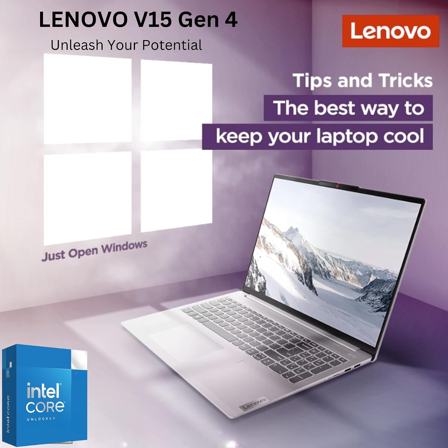 Lenovo V15 Gen-4 Laptop for Business, 16GB RAM, 1TB SSD, Intel Quad-Core Up to 3.3GHz, 15' FHD Display, Dolby Audio, HDMI, Type-C, Ethernet, Windows 11 Pro Black (Renewed)