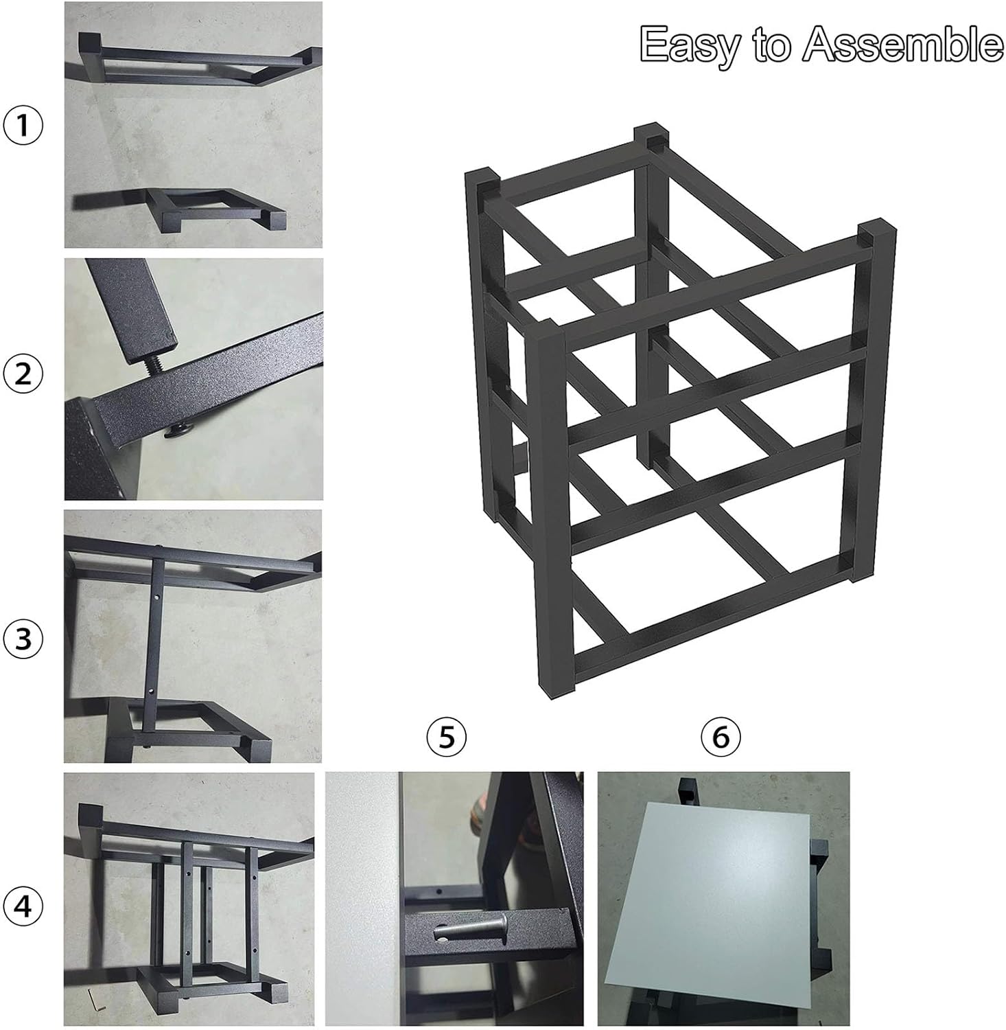 4-Tier Modern AV Stand - Stylish Corner Rack for CD Player & Audio Equipment, Wooden Storage Tower for Home, Office & Theater Use, Space-Saving Entertainment Center