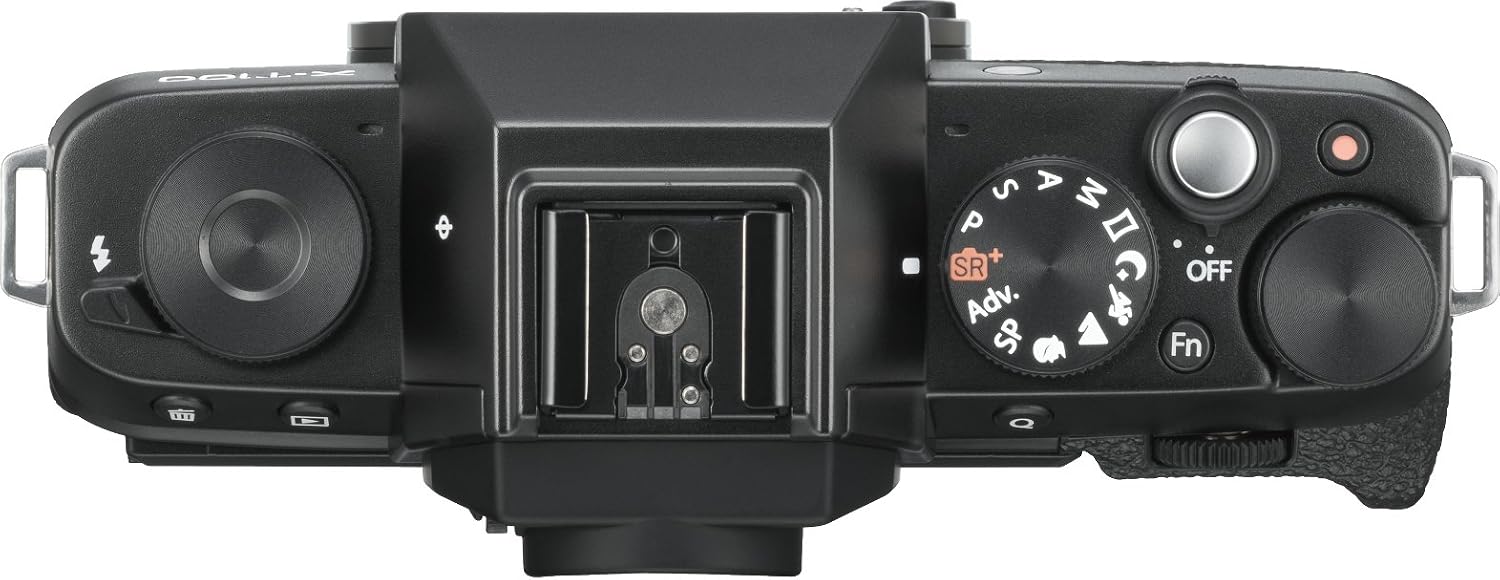 Fujifilm X-T100 Mirrorless Digital Camera, Black (Body Only)