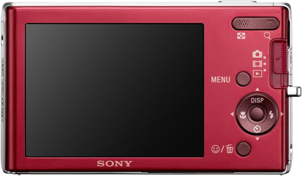 Sony Cybershot DSC-W190 12.1MP Digital Camera with 3x Super Steady Shot Stabilized Zoom and 2.7 inch LCD (Red)