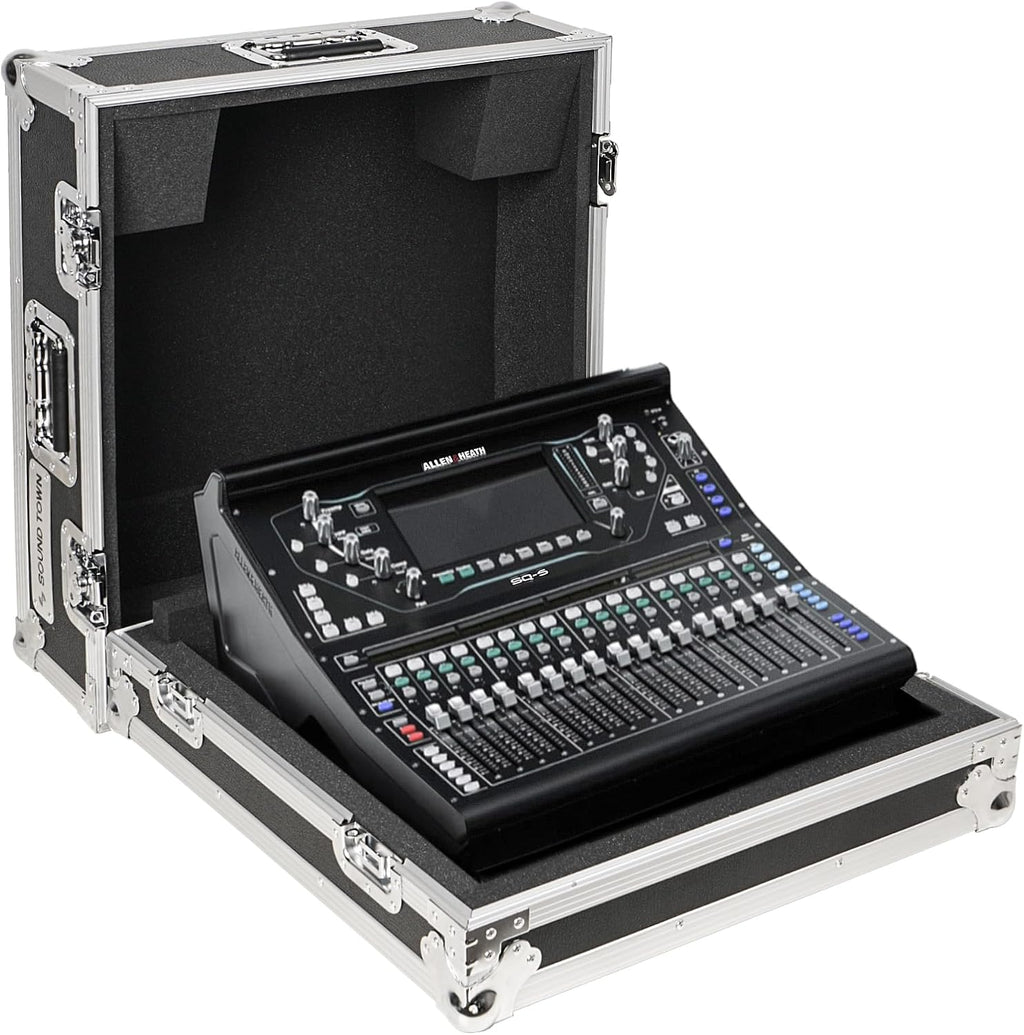 Sound Town ATA Plywood Mixer Case with Interior Foam Protection, for Allen & Heath SQ5 Digital Mixer (STRC-SQ5)