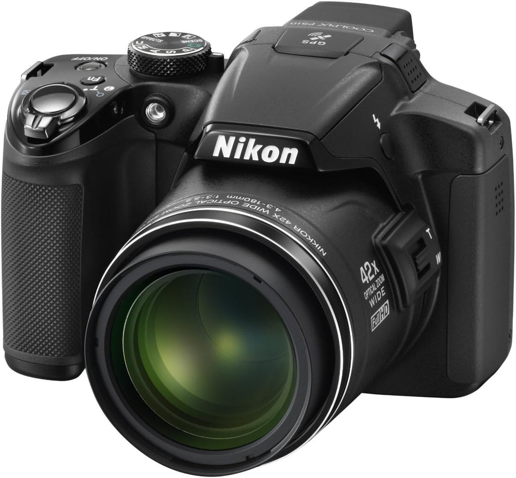 Nikon COOLPIX P510 16.1MP 42x Opt Zoom 3.0 LCD Digital Camera Black - (Renewed)