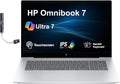 HP Omnibook 7 AI Powered Laptop 17.3' Touchscreen IPS FHD Display (Intel Ultra 7-258V, 32GB LPDDR5X, 1TB PCIe SSD, Intel Arc 140V, Thunderbolt 4, Backlit KB, Win 11 Pro) w/Dockztorm Hub