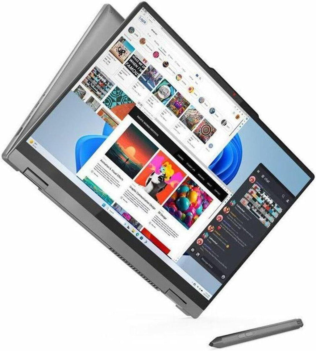 Lenovo IdeaPad 5 14' Touch Ryzen 7 2-in-1 Laptop, 14' FHD+ Touchscreen, AMD Ryzen 7 8845HS, 16GB RAM, 1TB SSD, FP Reader, Backlit KB, Stylus Pen, Wi-Fi 6, Win 11 Home
