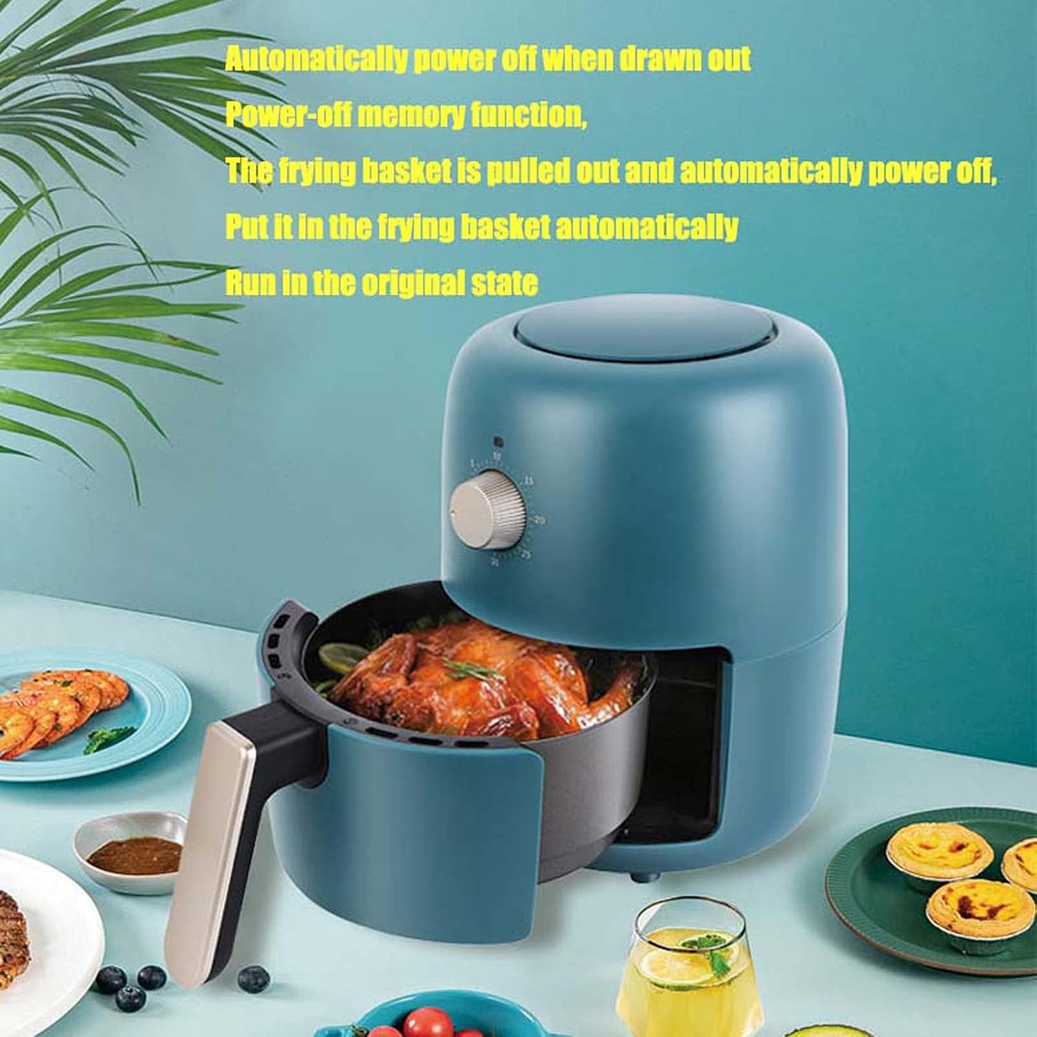 Air Fryer Oven, 2.5L Oil Free Fast Frying Fryer, Air Fryer Toaster Oven Combo, Tower Air Fryer Oven