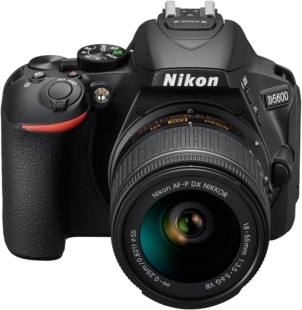 Nikon D5600 Digital SLR Camera & 18-55mm VR DX AF-P Lens - (Renewed)