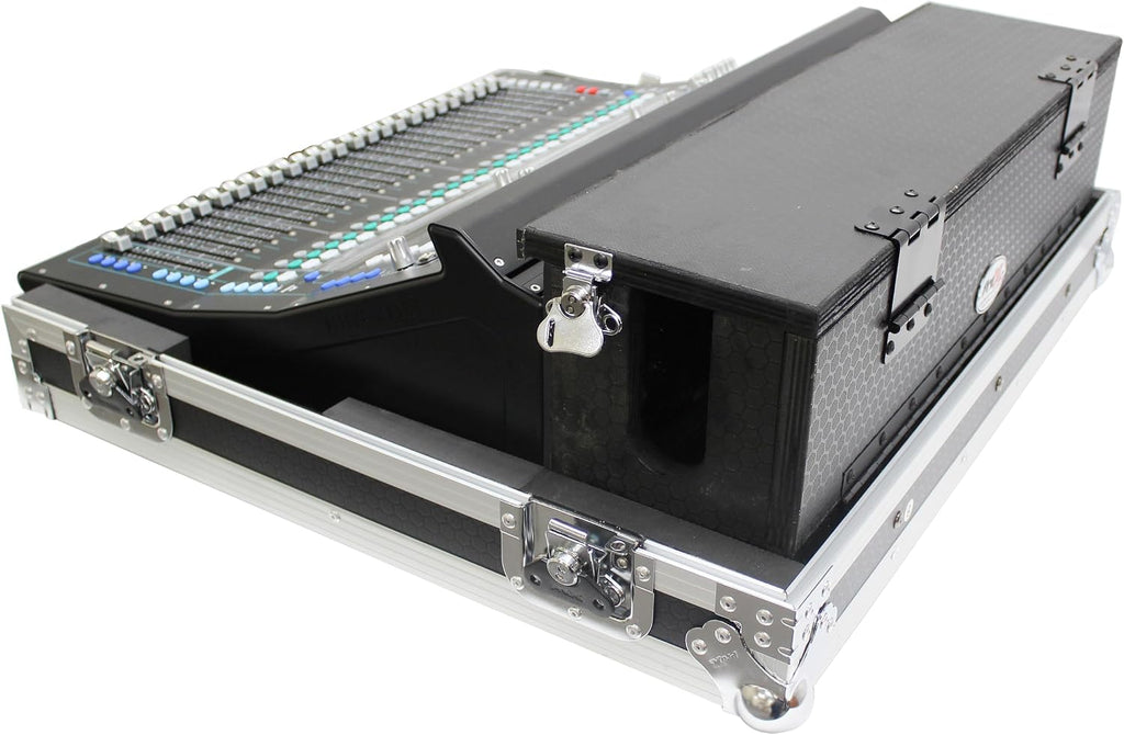 ProX XS-AHSQ6DHW ATA Digital Audio Mixer Flight Case for Allen & Heath SQ6 Console with Doghouse compartment and Caster wheels