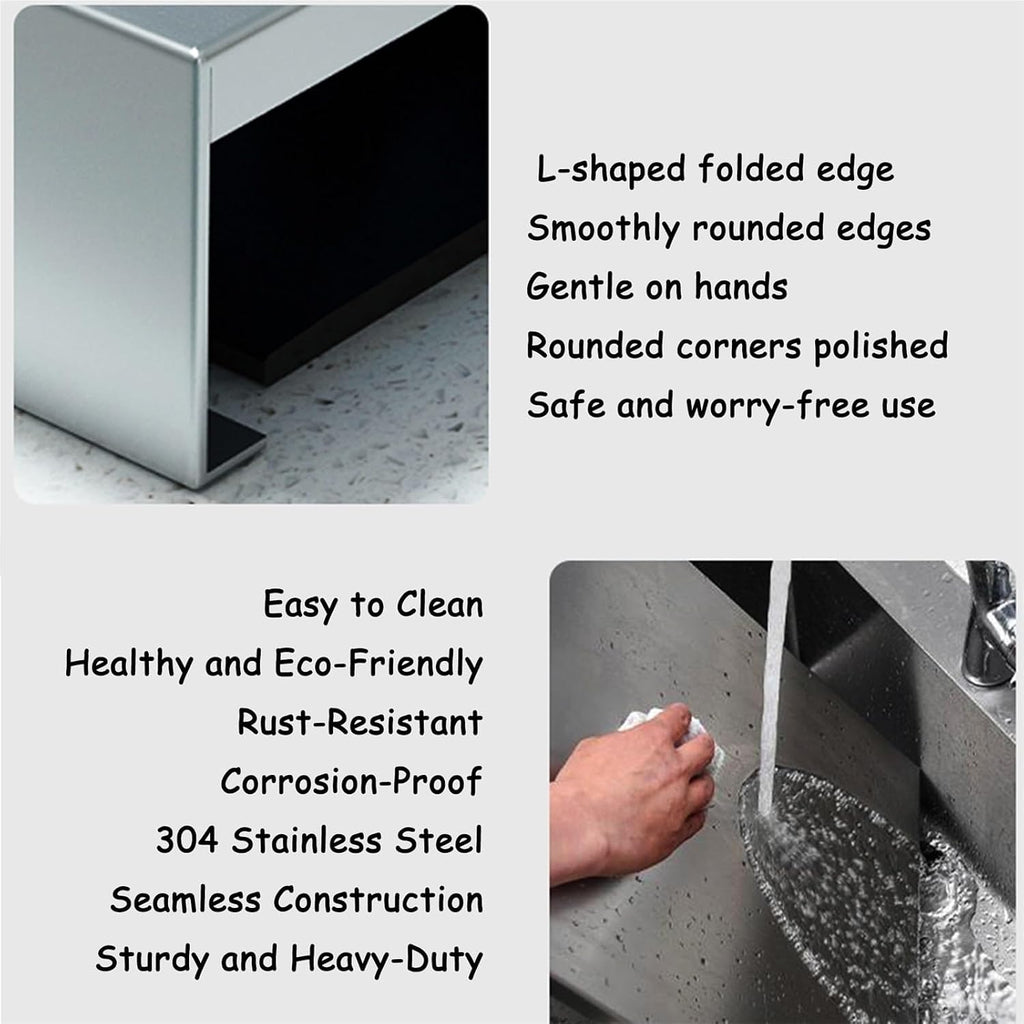 Gas Stove Cover Board 30 Inch Cover For Gas Stove Top Stainless steel construction For Counter Space, Sink, Rv And Electric(A-1.5mm,50x80x9cm)