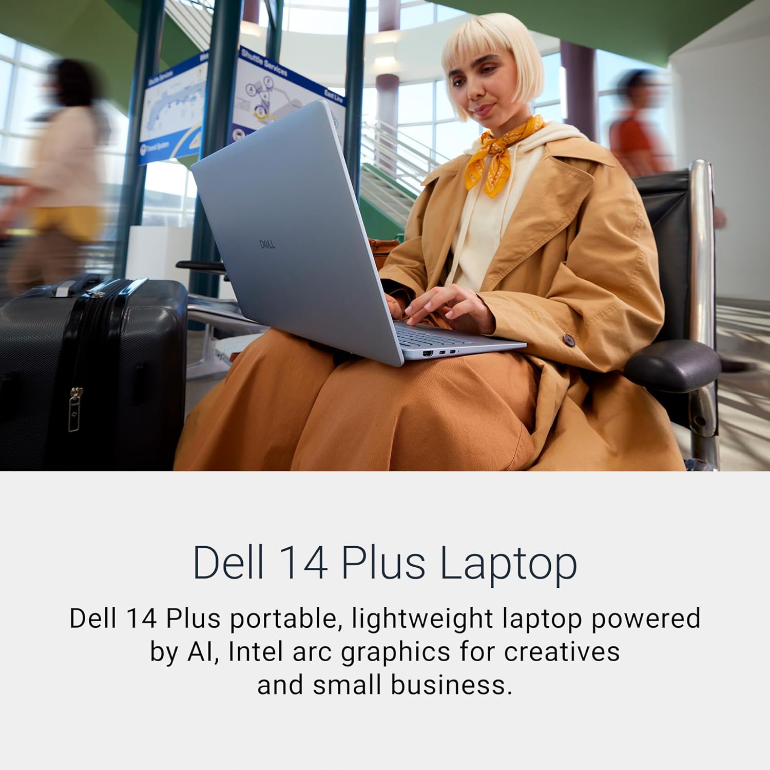 Dell 14 Plus Laptop DB14250-14-inch 16:10 2.5K (2560x1600) Display, Intel Core Ultra 7-256V, 16GB LPDDR5X RAM, 1TB SSD, Intel Arc Graphics, Backlit Copilot Key Keyboard - Windows 11 Home