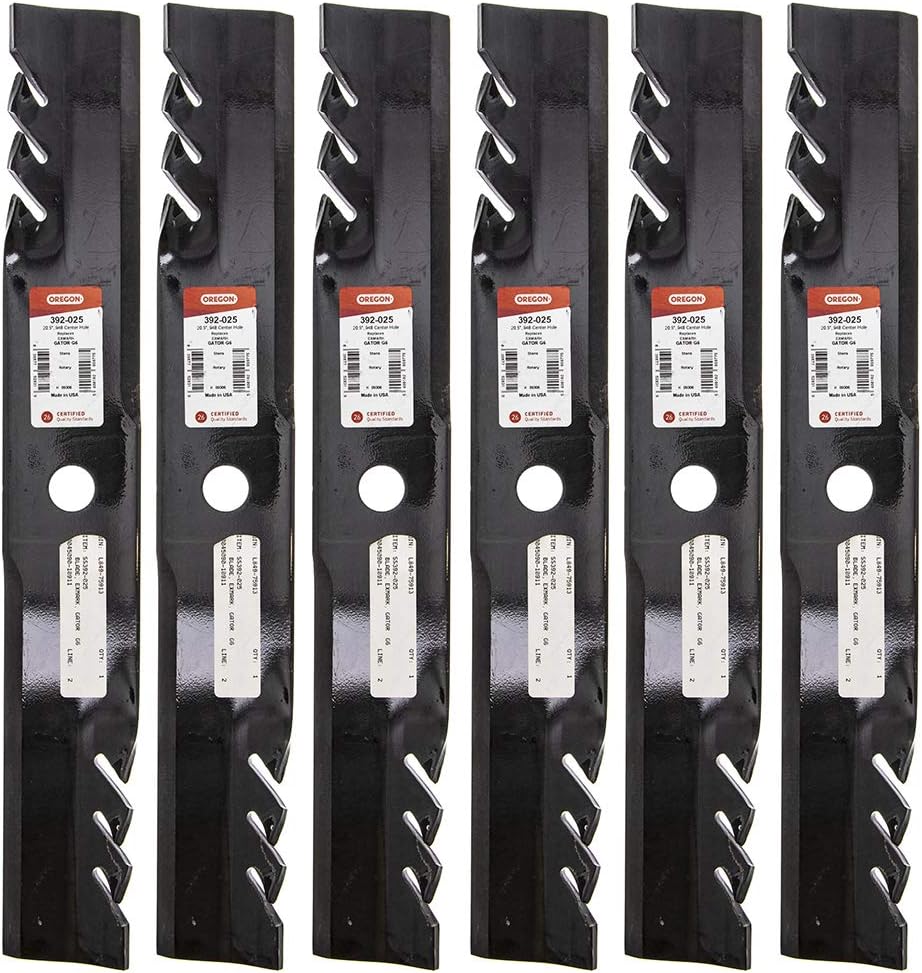 Oregon 6 Pack 392-025 Mower Blade Gator G6 Fits Encore 543294