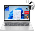 HP 17.3 inch Laptop, FHD Display, AMD Ryzen 5 7430U, 16GB RAM, 512GB SSD, AMD Radeon Graphics, Windows 11 Pro, Natural Silver, Webcam, HDMI, Wi-Fi 6, AI Copilot, w/Mytrix Accessory
