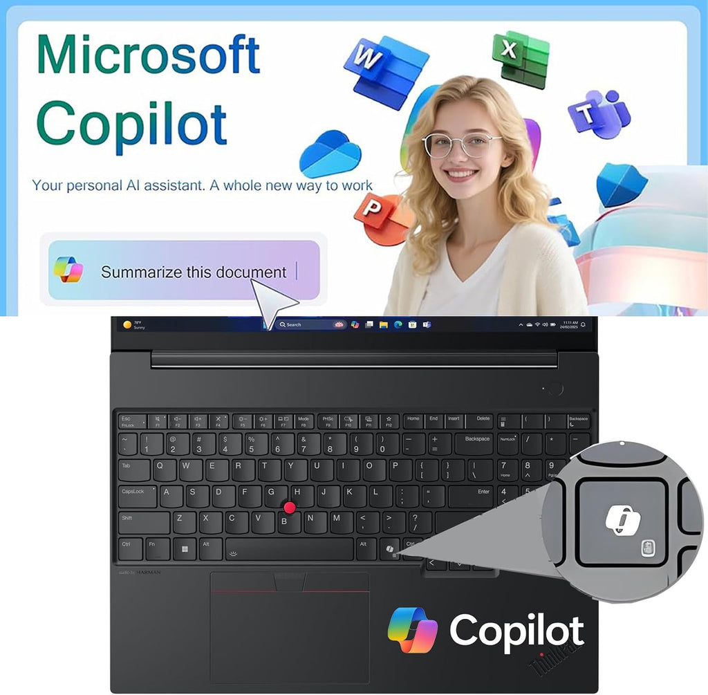 Lenovo ThinkPad E16 Gen 2 16' FHD+ Business Laptop Computer, AMD Ryzen 7 7735HS 8-Core, 16GB DDR5 RAM, 512GB PCIe SSD, WiFi 6E, Backlit KB, Fingerprint, Win 11 Pro, USB-C Hub, Office 365, Charcoal