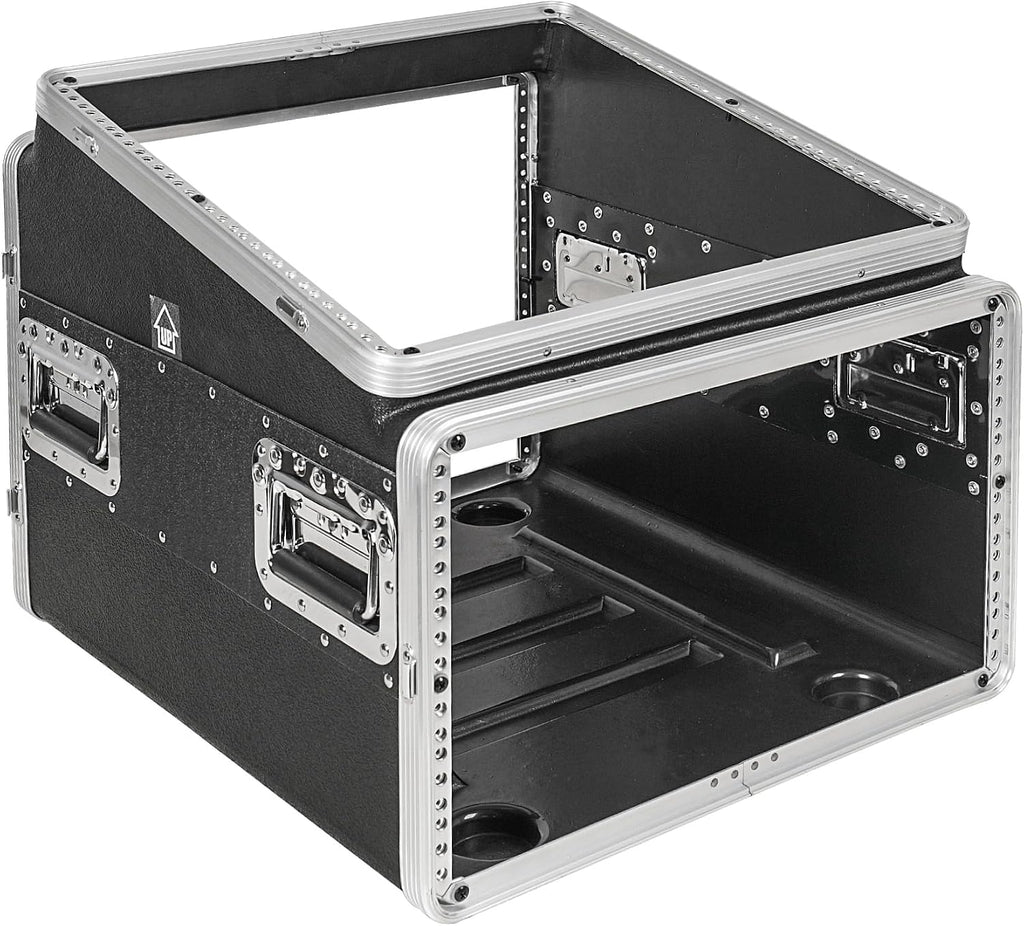 Sound Town Lightweight and Compact 6U ATA ABS Rack Case, with Slant Mixer Top, 21' Depth, 10U Top and 6U Side Spaces (STMR-A10X6U)