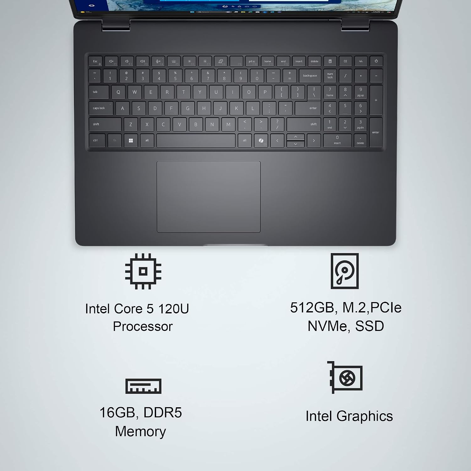 Dell Pro 16 (Next Gen Latitude 3550) Business Laptop (16' FHD+ Anti-Glare, Intel Core 5 120U, 16GB DDR5, 512GB SSD), 1080p IR Webcam, Backlit, Thunderbolt 4, Wi-Fi 6E, Win 11 Pro, Magnetite, PC16250