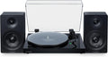 Fluance RT81+ Elite HiFi Vinyl Turntable (Piano Black) and Ai41 Powered Bookshelf Speakers (Black Ash) Bundle: High Fidelity Sound, Integrated Amplifier, Audio Technica Cartridge