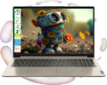 Lenovo IdeaPad Laptop with Microsoft Office and 1TB Cloud Storage (1-Year)| 15.6 inch HD Computer| 16GB RAM| 128GB eMMC & 128GB Portable SSD| Intel 2-Core CPU| Webcam| AI-Powered Windows 11| LE Bundle