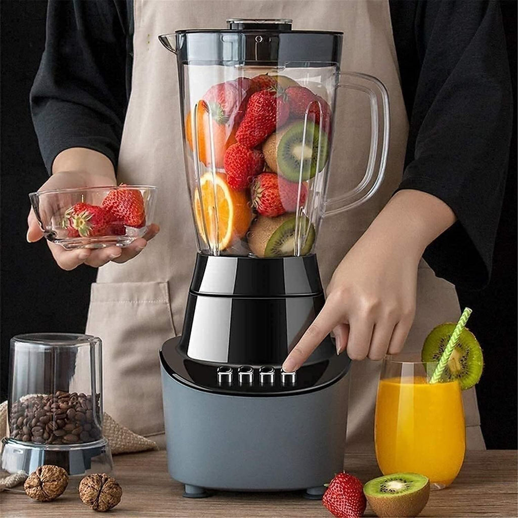 Multifunctional 700W Centrifugal Juicer, 3-Speed Juicing, Dry Grinding, 2 Knives & Mixing Cups, Portable, Easy to Clean