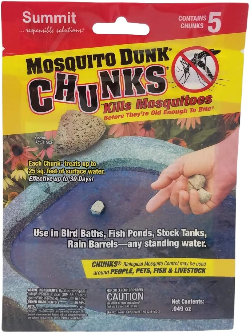 Summit...Responsible Solutions Mosquito Dunk Chunks Kills Mosquito Larvae in All Types of Standing Water (Pack of 12)