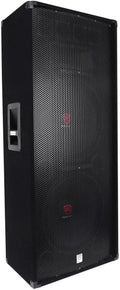 Rockville RSG15.24 Dual 15' 3000W 3-Way Passive Pro Audio Speaker, 4-Ohm, High-Efficiency Piezo Horn, 3 Bullet Tweeters, Wide Dispersion, Durable Build, for DJs and Live Events