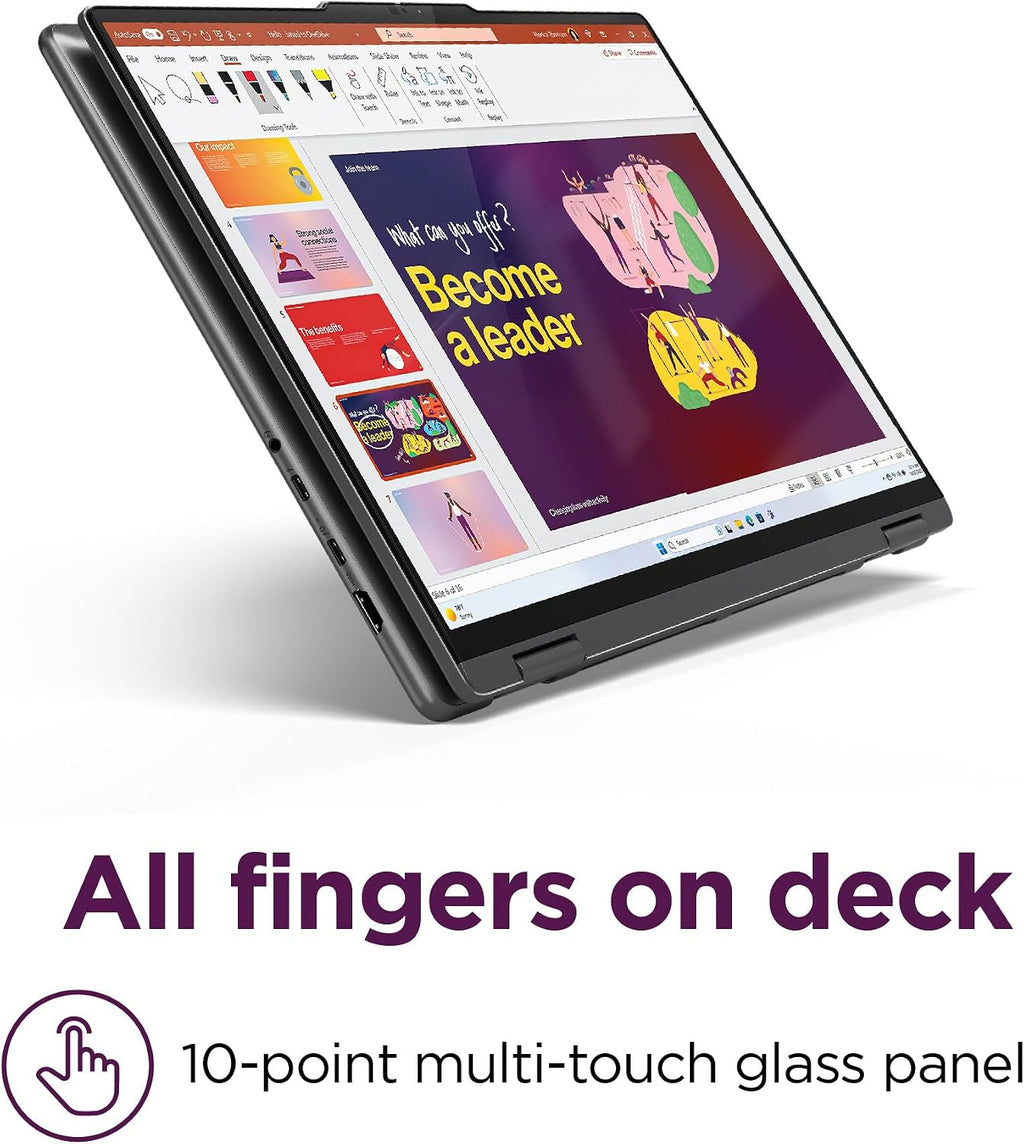 Lenovo Yoga 7i 2-in-1 AI Business Laptop (16' FHD+ Touchscreen, Intel Ultra 7 155U (Beat i7-1355U), 16GB DDR5 RAM, 1TB SSD), Backlit, FHD IR Webcam, Fingerprint, Thunderbolt 4, Win 11 Pro, AI PC