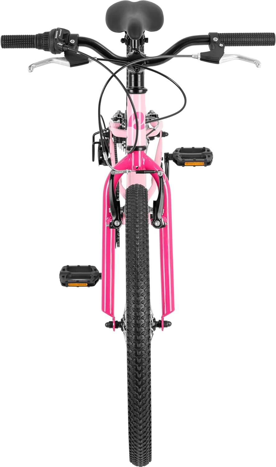 Retrospec Dart Kids Bike - 7-Speed Hybrid Bicycle for Ages 6-11 with 29in All-Season Tires & Shock Absorption - Adjustable Height Youth Bike with V-Brakes & Smooth Gear Shifting