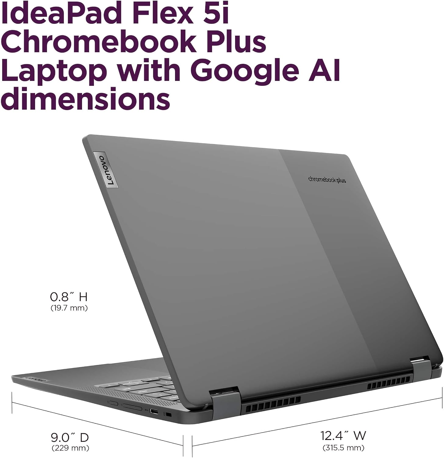 Lenovo IdeaPad Flex 5i Chromebook Plus 2-in-1 Laptop (14' FHD+ Touchscreen, Intel 10-Core i5-1334U, 8GB RAM, 512GB Storage(256GB SSD+256GB SD)) Business, Students, Home, Webcam, Backlit KB, Chrome OS