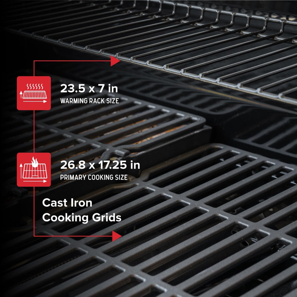 Nexgrill 4-Burner Natural Gas Grill with Side Burner and Griddle Insert, 627 SQ In Total Cooking Space, 59,000 BTUs Output, BBQ Grill Perfect for Outdoor Gatherings - 730-0958HE