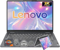 Lenovo IdeaPad 14' 2.2K QHD 2-in-1 Touchscreen Laptop | AMD Ryzen 7 Processor | Win 11 | 16GB RAM | 1TB PCIe SSD | Backlit Keyboard | Fingerprint | 1080P Camera | Convertible Laptop for Work & Study