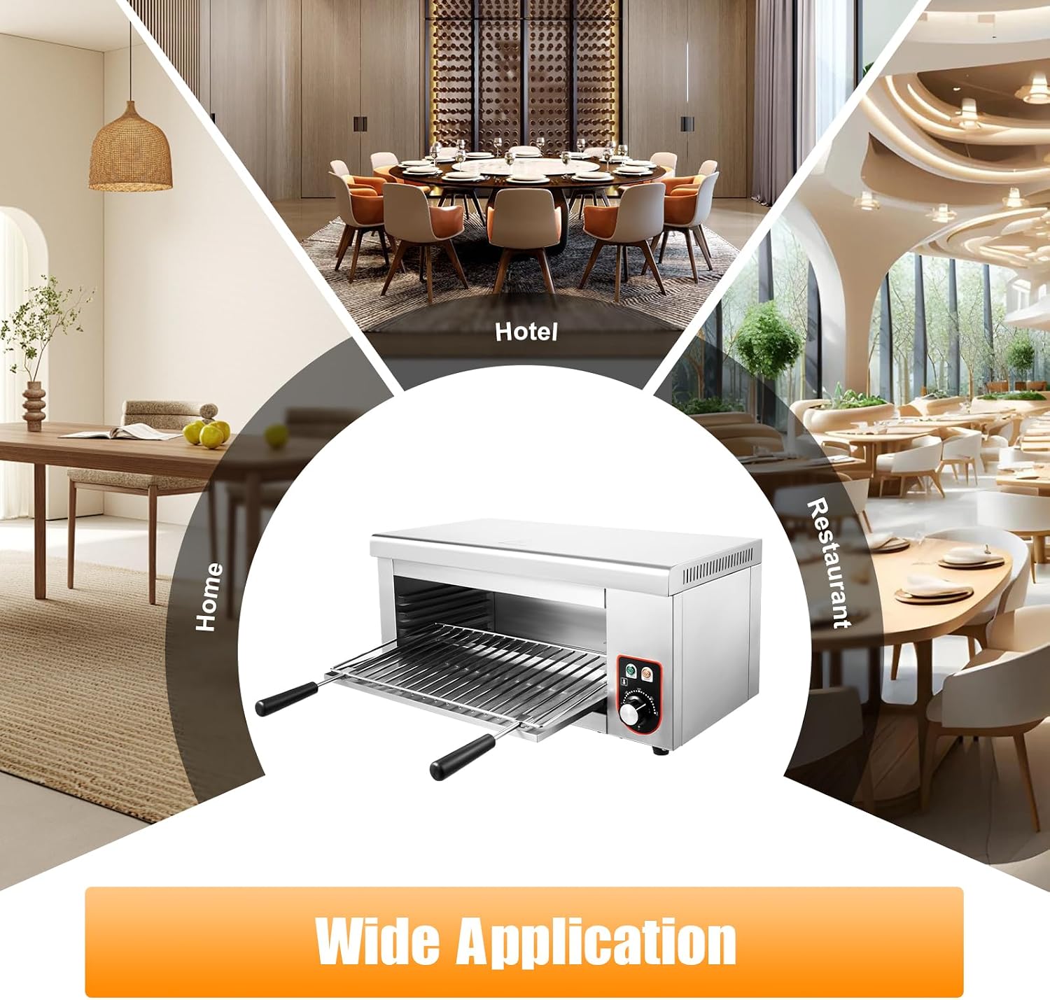 Electric Cheese Melter Cheesemelter Grill Air Fryer Toaster Oven Countertop Convection Oven Electric Indoor Grill 120-570°F Commercial Cheese Melter Raclette Grill Cheesemelter Broiler