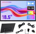 waveshare Luckfox 18.5inch Touch Monitor with Stand, Compatible with Raspberry Pi/Jetson Nano and PC, 1920 × 1080, 120Hz Refresh Rate, Mini HDMI/Type-C Display Ports, IPS Screen, 10-Point Touch