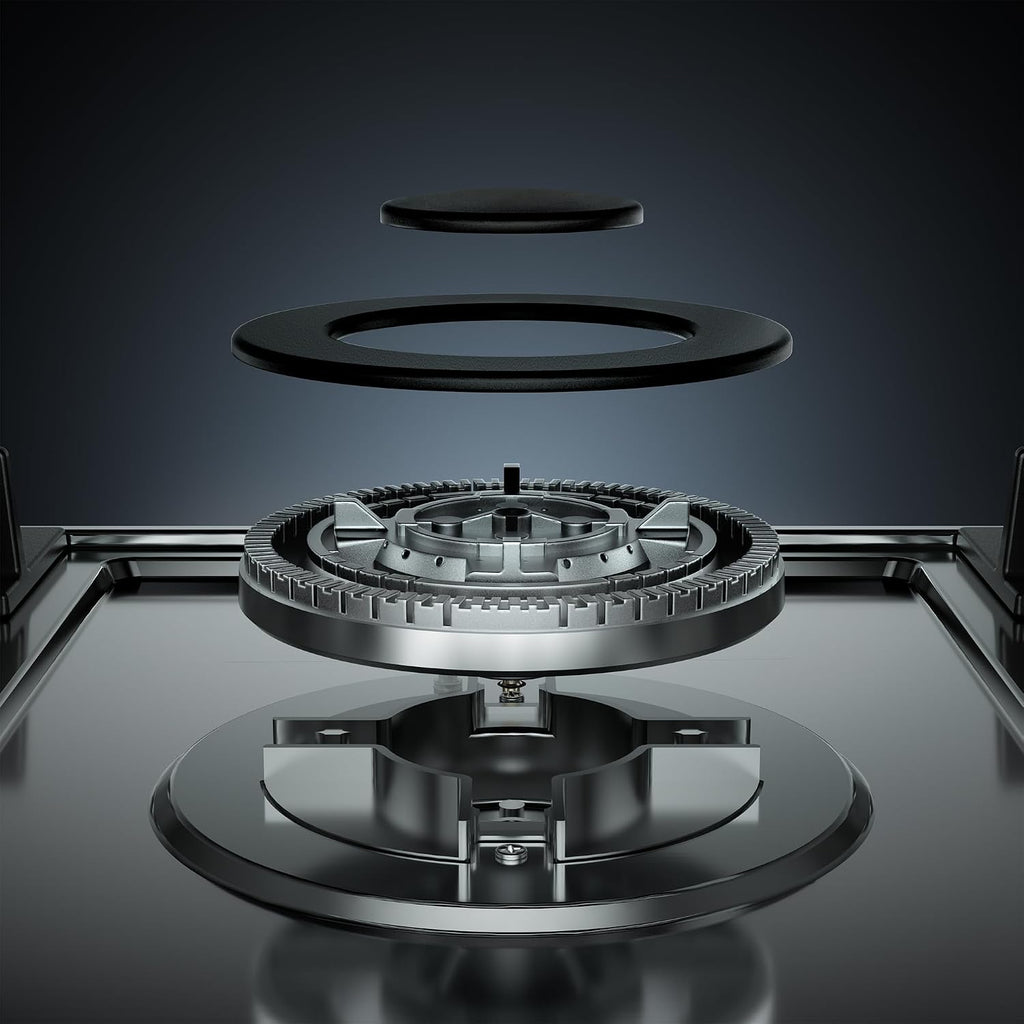 30 inch Gas Cooktop with 5 Sealed Burners, Stainless Steel Drop-in Stove Top, Dishwasher Safe Cast Iron Grates, NG/LPG Convertible, 38K BTU