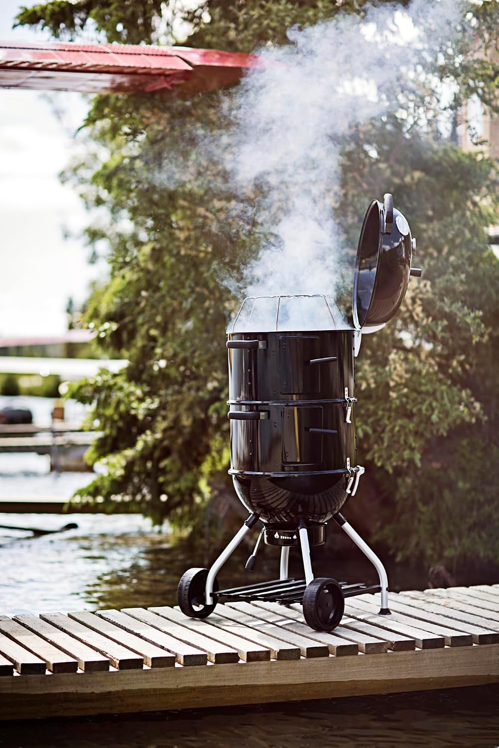 Rösle 25045 Number 1 F50/F50-S Protective Cover Smoker, Black, 70x70x130 cm