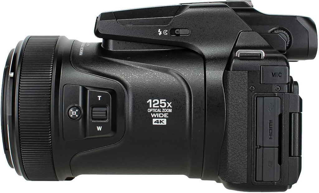 Nikon COOLPIX P1100 125x Super Zoom Compact Digital Camera (26541) + Photo Software + 2 x 64GB Memory Card + Lens Filter Kit + Camera Bag + 2 x EN-EL20 + Charger + More