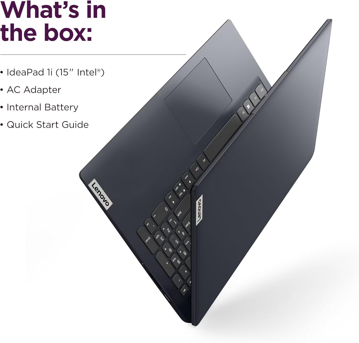 Lenovo IdeaPad 1i Laptop, 15.6' FHD Touchscreen, Intel Core i5-1335U Processor, 16GB RAM 512GB SSD, Windows 11 Pro, MS Office Lifetime with Copilot AI, Wi-Fi 6, HDMI, 8-in-1 HUB & Mouse, Blue