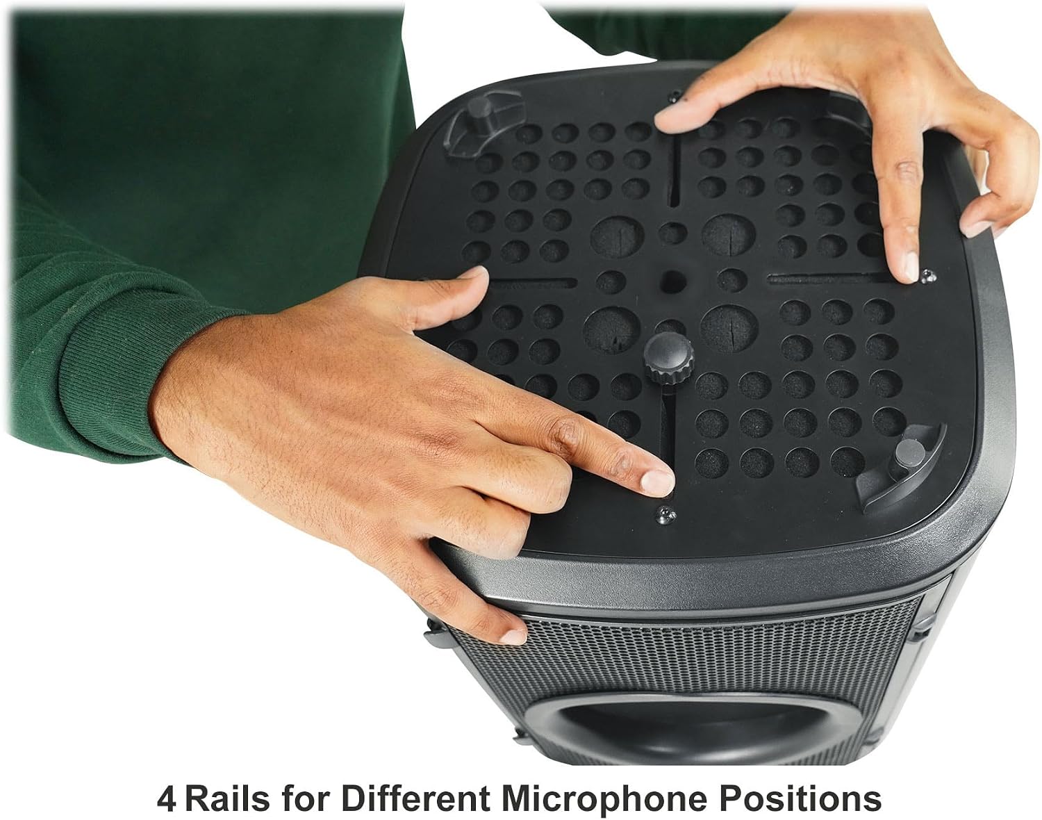 Rockville Microphone Bundle: ISOBOX Sound Isolation Box with Mic Stand & Pop Filter, RVMIC4 v2 Round-Base Pro Mic Stand with Quick-Release Hand Clutch, 2-items