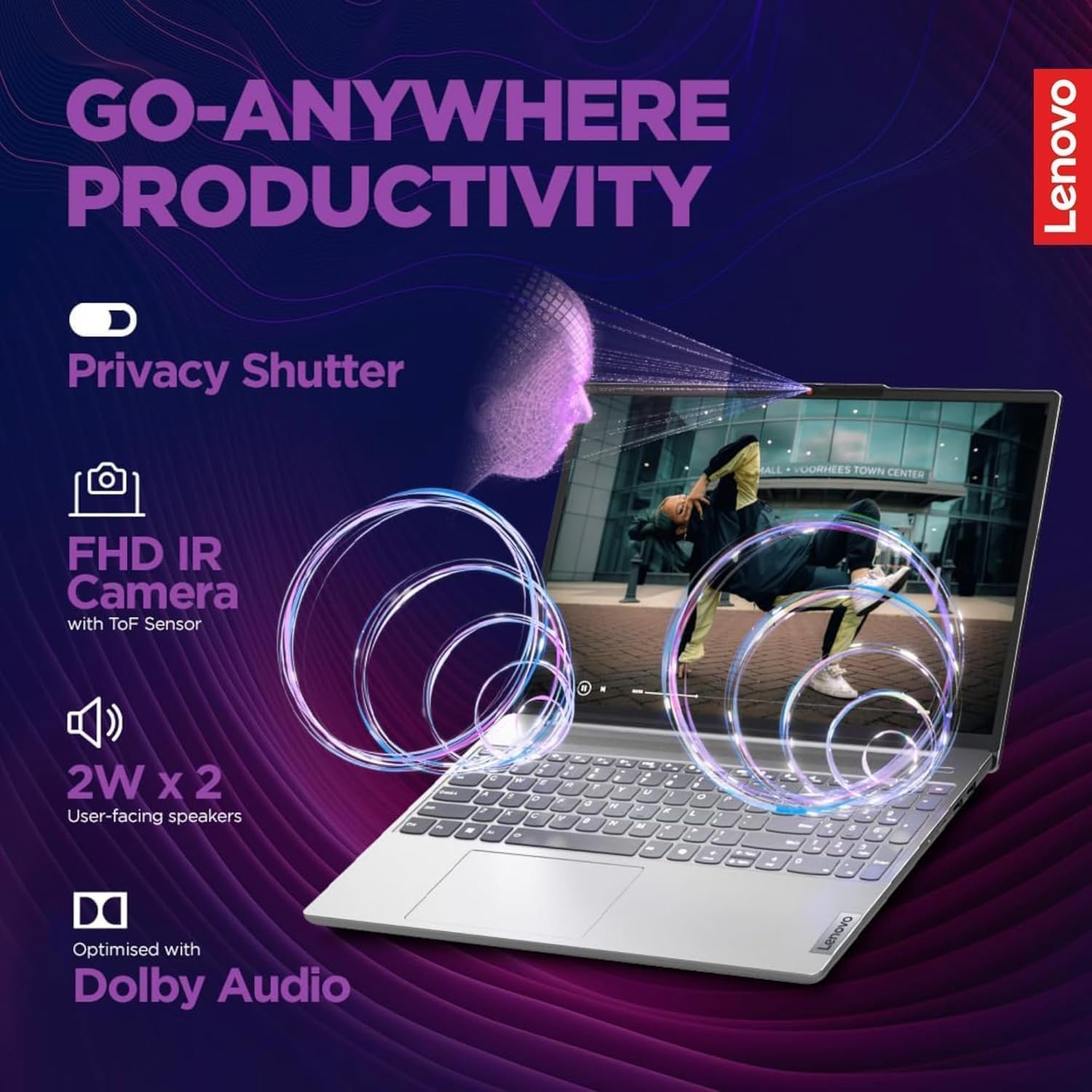 Lenovo IdeaPad 15.6 inch Laptop Computer with Microsoft 365 Home and Business • 8GB RAM • 256GB PCIe SSD • Intel Core • Wi-Fi 6 • 11HR Battery • 1TB Cloud Storage • Win 11 • WOWPC Recovery USB