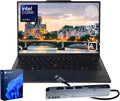 Lenovo ThinkPad X1 Carbon Gen 13 Business AI Laptop, Intel Core Ultra 7 255U, 14' FHD+ Touchscreen, 32GB DDR5, 1TB SSD, 1080p IR Camera, Fingerprint, Wi-Fi 6E, Win 11 Pro, Bundle with 7-in-1 USB-C Hub
