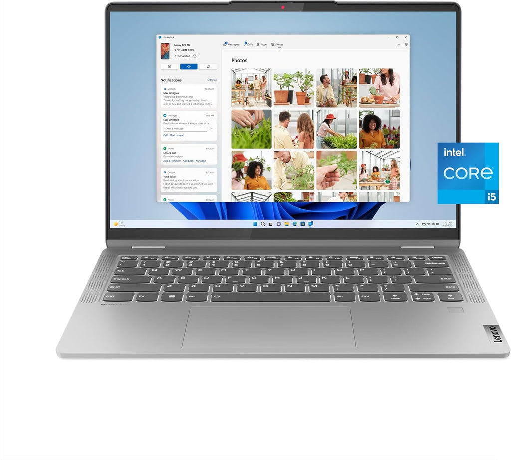 Lenovo IdeaPad Flex 5i - Everyday Notebook - 2-in-1 Laptop Computer - Windows 11-14' WUXGA Touchscreen Display - 8GB Memory - 256GB Storage - Intel Core i5-1335U - Arctic Grey