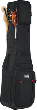 Gator Cases Pro-Go Series Ultimate Double Guitar Gig Bag, Holds (2) Bass Guitars (G-PG BASS 2X)
