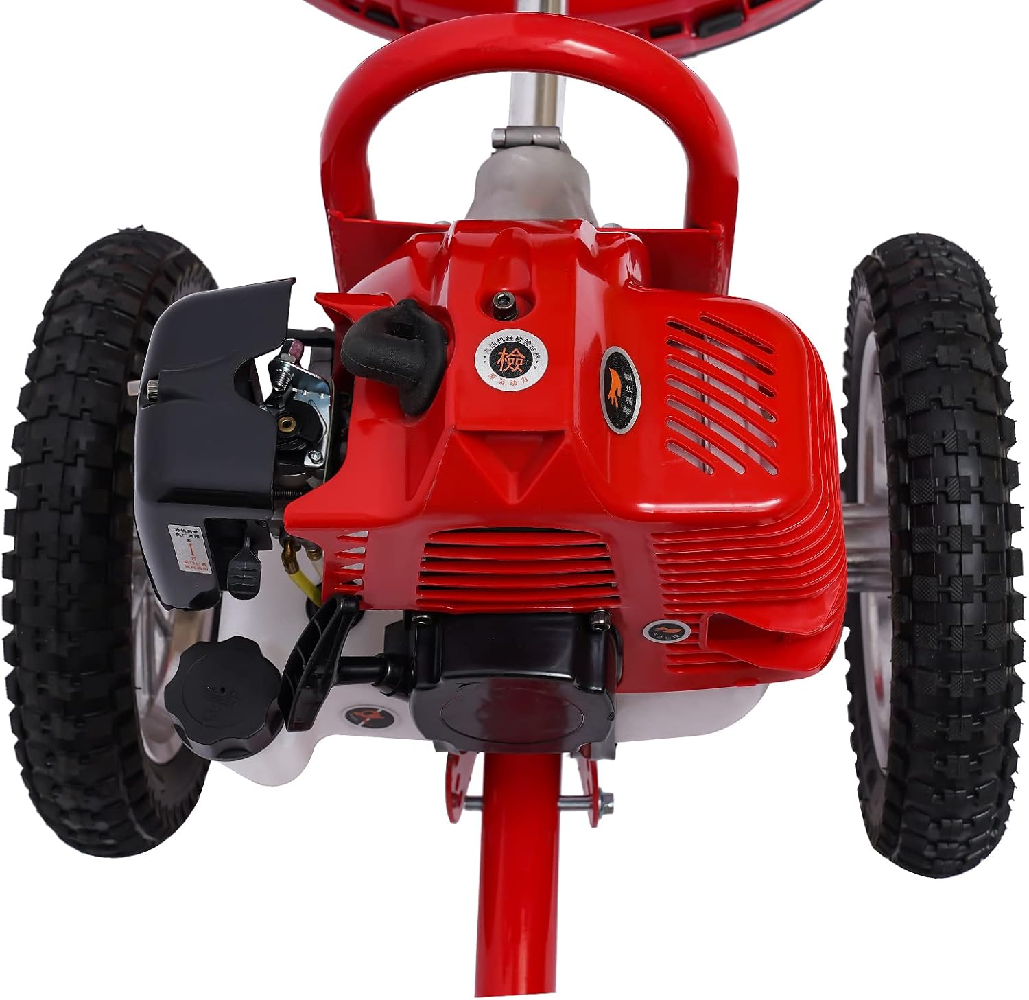 49CC 2-Stroke Gas Mower Grass Trimmer for Garden,Hand Push Weeding Machine Grass Cutter Garden Tool,Portable Multifunction Gas Brush Cutter String Trimmer for Yard