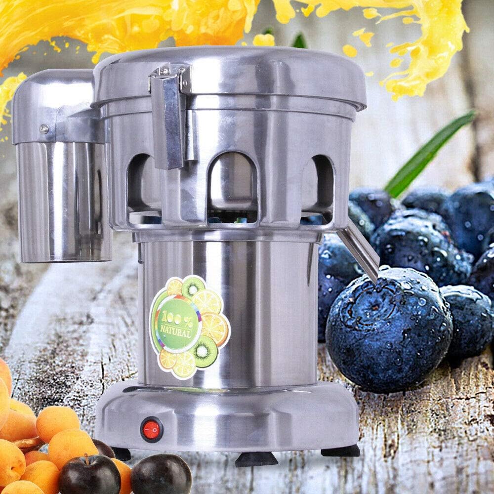 Commercial Juice Extractor, 370W Juicer Machine, Fruit and Vegetables Juice Maker, Commercial Juice Extractor Stainless Steel Heavy Duty, 2800r/min