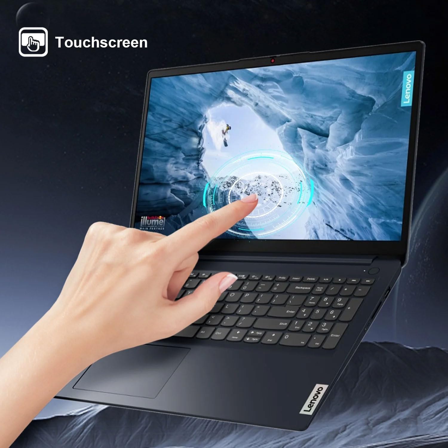 Lenovo IdeaPad 1 15.6' FHD Touchscreen Laptop, Intel Core i5-1335U, 40GB RAM, 1TB SSD, Webcam, HDMI, SD Card Reader, Wi-Fi 6, Win 11 Home, Abyss Blue, Bundle with Thunderobot ML101 Wireless Mouse