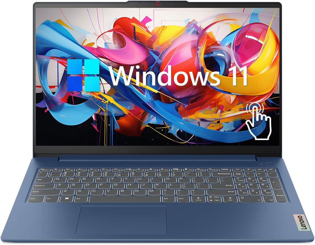 Lenovo IdeaPad 3 Laptop, 15.6' FHD Touchscreen, Intel Core i5-1155G7, 24GB RAM, 512GB SSD, Webcam, HDMI, Wi-Fi 6, Windows 11 Home, Blue