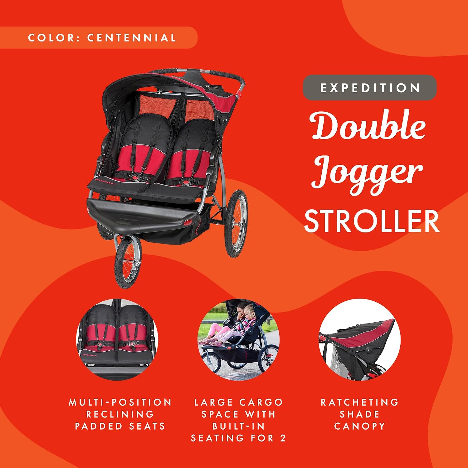 Baby Trend Expedition® Double Jogger, Cantennial